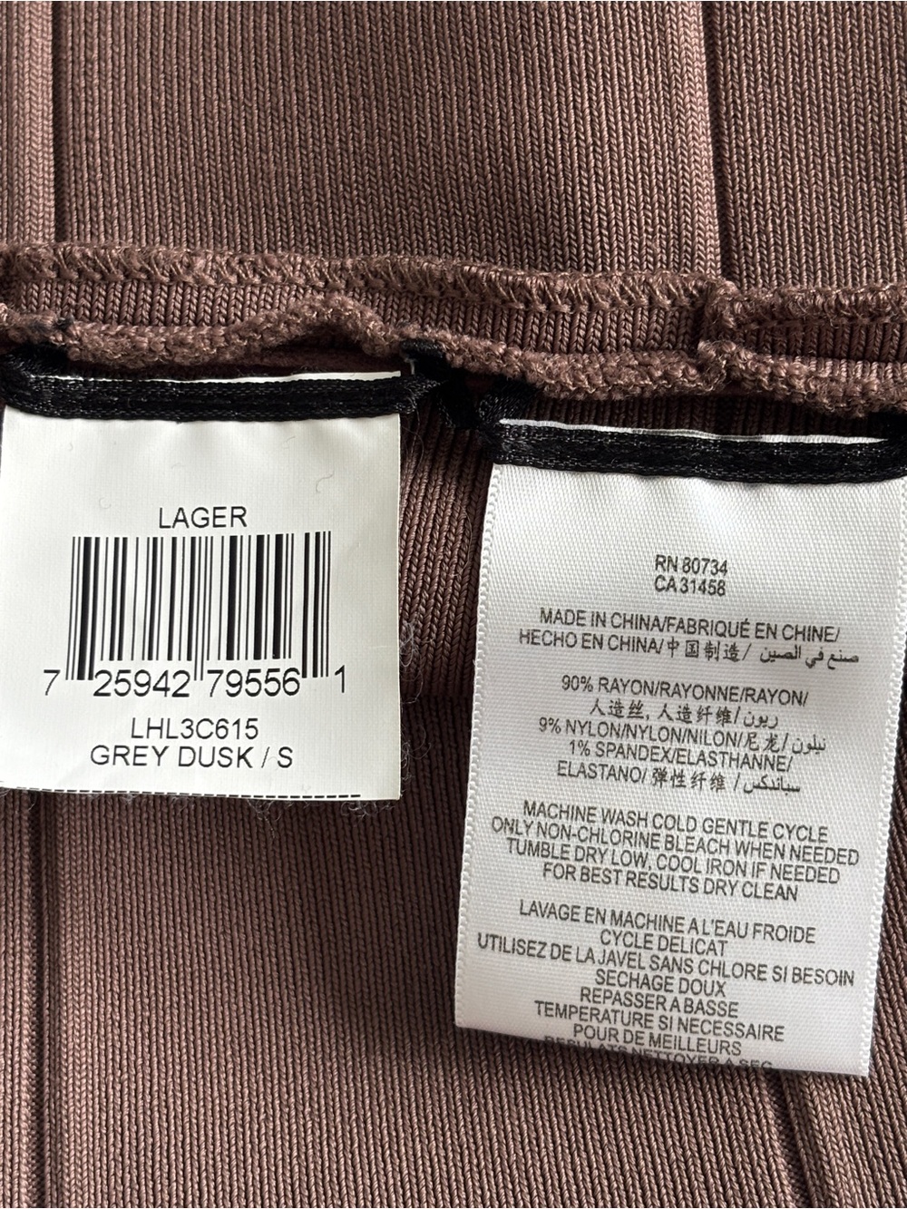 BCBGMaxAzria Bandage Pencil Skirt Grey Dusk Taupe Brown Bodycon Skirt Size Small - Picture 4 of 11